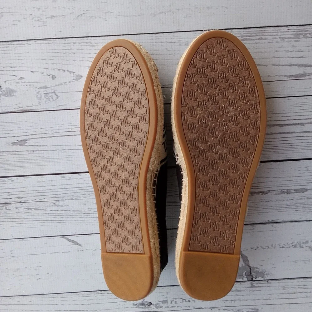 Lauren Ralph Lauren Espadrille Flats Women's Sz 9B Resort Nautical Preppy Luxury
